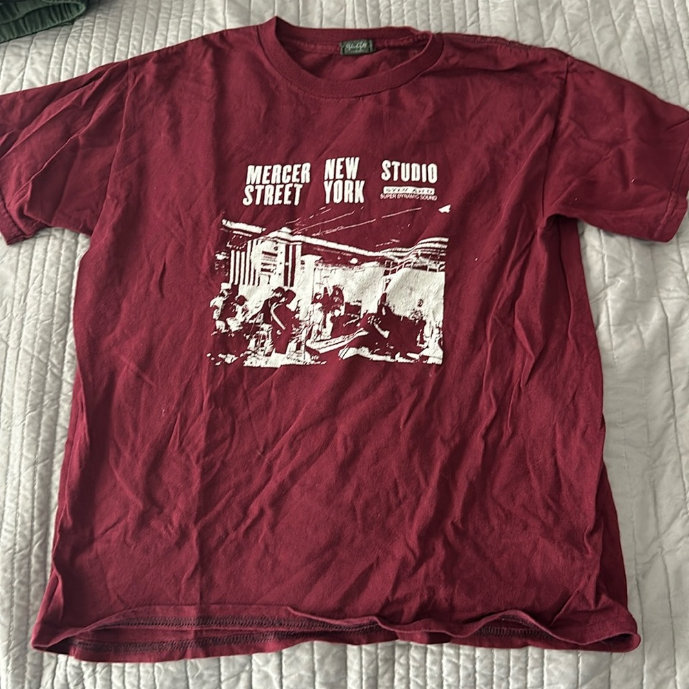 New york crop mid length shirt